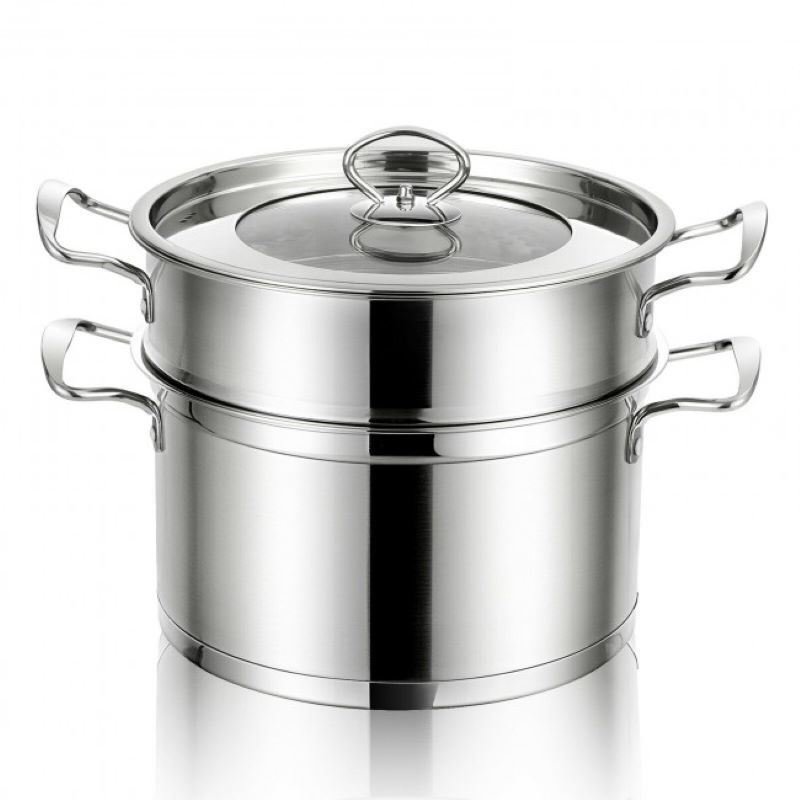 Home Delicacies Pot 2-Tier 304 Stainless Steel Steaming Cookware Home Delicacies Pot 2-Tier 304 Stainless Steel Steaming Cookware