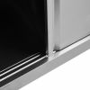 Work Table with Sliding Doors 39.4"x19.7"x(37.4"-38.2") Stainless Steel
