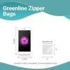 Pack 1000 Greenline Zipper Bags 6 x 9. Seal Top Polyethylene Bags 6x9; 2 Mil. Resealable Storage Bags for packing and storing. Biodegradable Plastic B