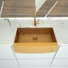 36&quot; L X 21&quot; W Farmhouse Kitchen Sink With Bottom Grid