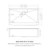 36&quot; L X 21&quot; W Farmhouse Kitchen Sink With Bottom Grid