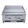 2-Burner Commercial  Griddle in Stainless Steel  with 4  legs