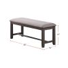 Dasher 6 Piece Wood Dining Set; Grey