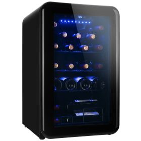 Smart Kitchen Appliances Automatic Cold Cooler Red Wine shelf (Color: Black, Type: 24 bottle)